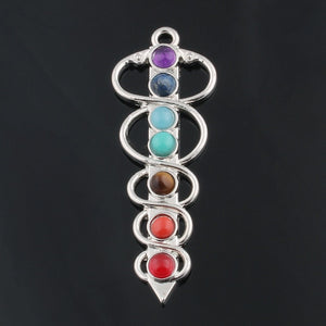 41 Style Reiki Chakra Pendant 7 Chakra Stones Natural Stone Pendant Semi Precious Stones Choker Necklace For Women Jewelry ZZ229